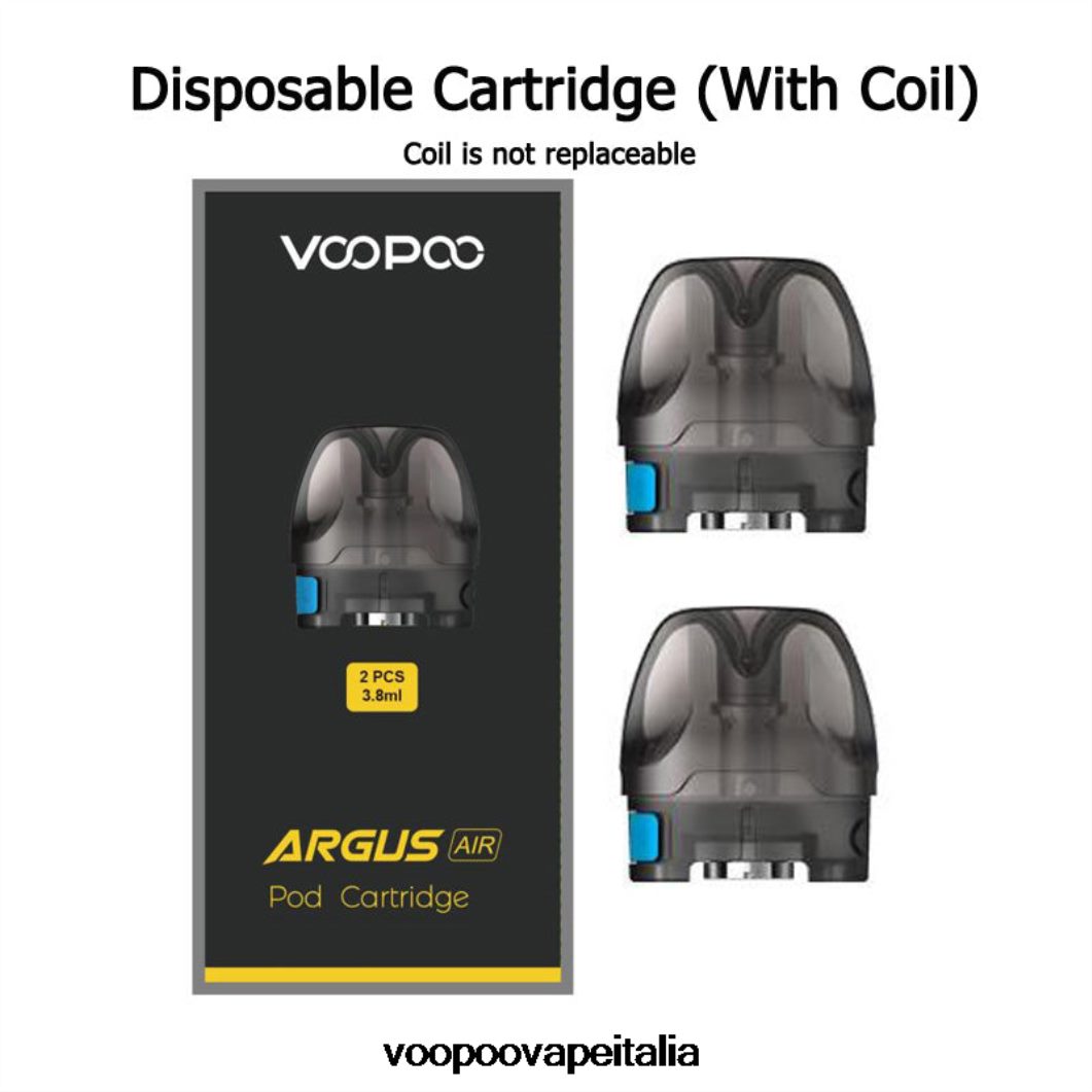 VOOPOO ARGUS AIR cartuccia pod (2 pezzi) pod con bobina da 0,8 ohm 8V00HN535 - VOOPOO Sigaretta Elettronica Recensioni