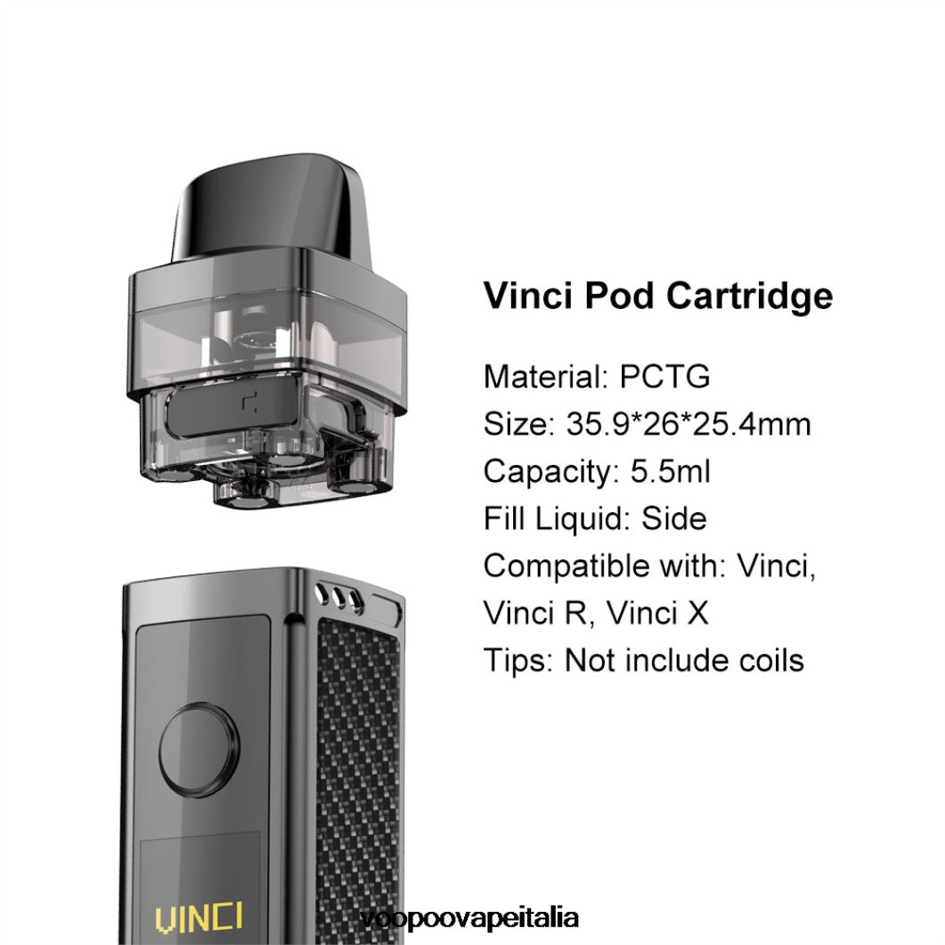 VOOPOO VINCI REPLACEMENT POD (2 pezzi) nero 8V00HN554 - VOOPOO Sigaretta Elettronica Amazon