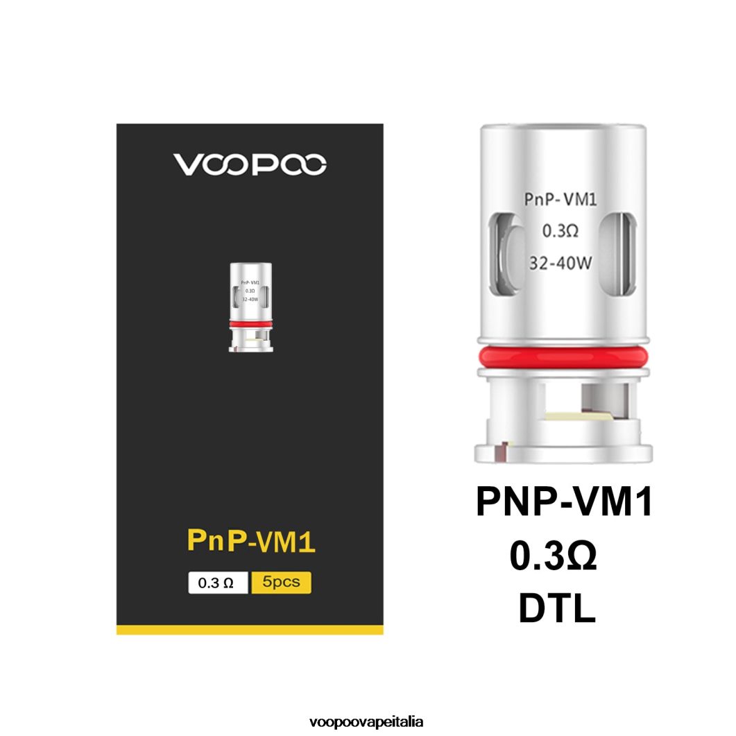 VOOPOO PNP bobine (5 pezzi) pnp-vm1 8V00HN596 - VOOPOO Sigaretta Elettronica Piccola