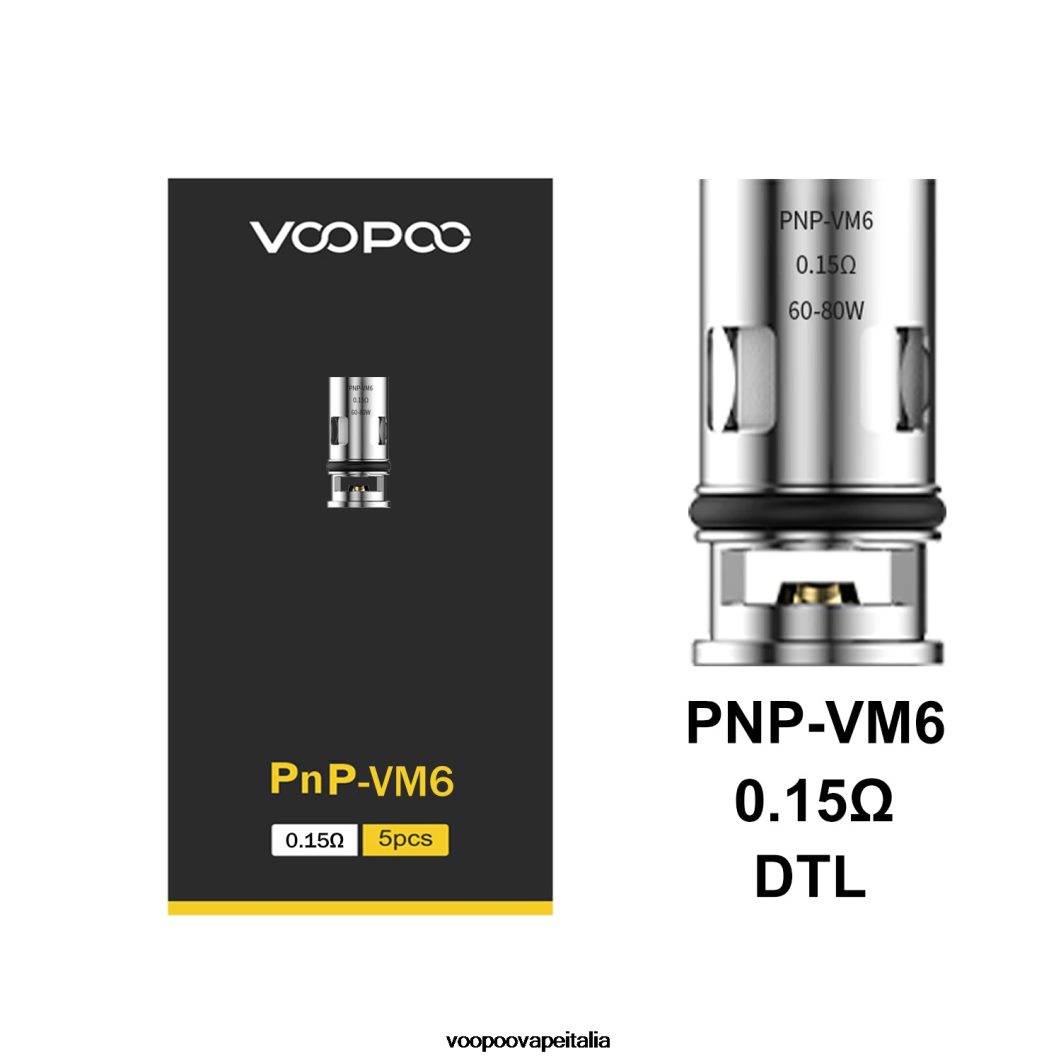 VOOPOO PNP bobine (5 pezzi) pnp-vm6 8V00HN600 - VOOPOO Vape Italia