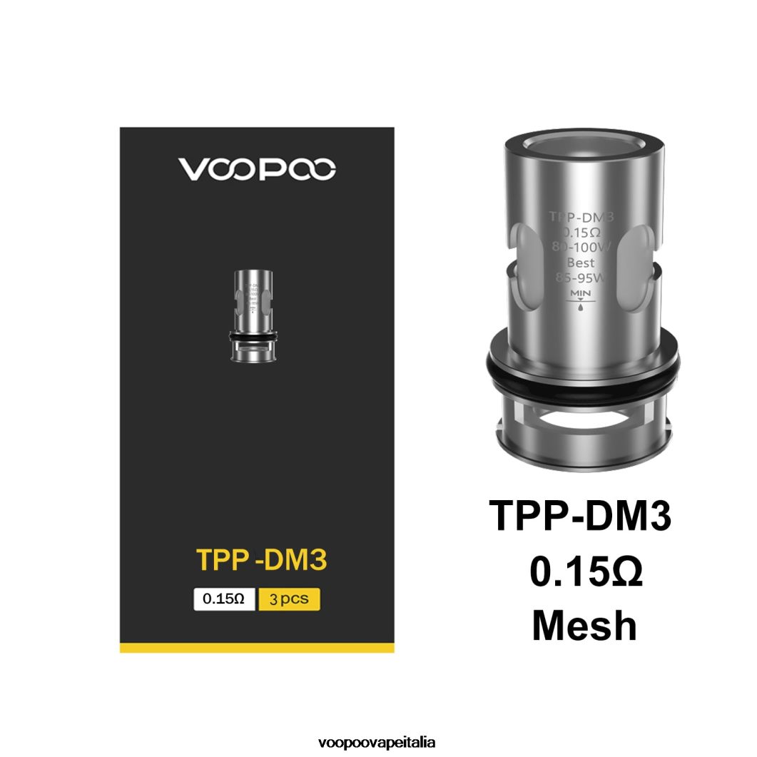 VOOPOO TPP bobine (3 pezzi) tpp-dm3 8V00HN610 - VOOPOO Vape Italia