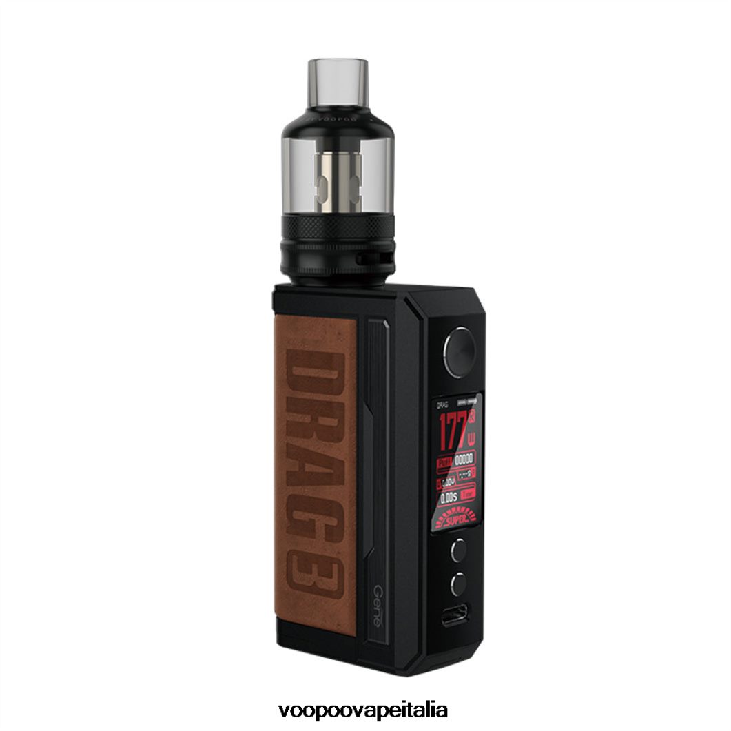 VOOPOO DRAG 3 kit mod scatola marrone sabbia 8V00HN250 - VOOPOO Vape Italia
