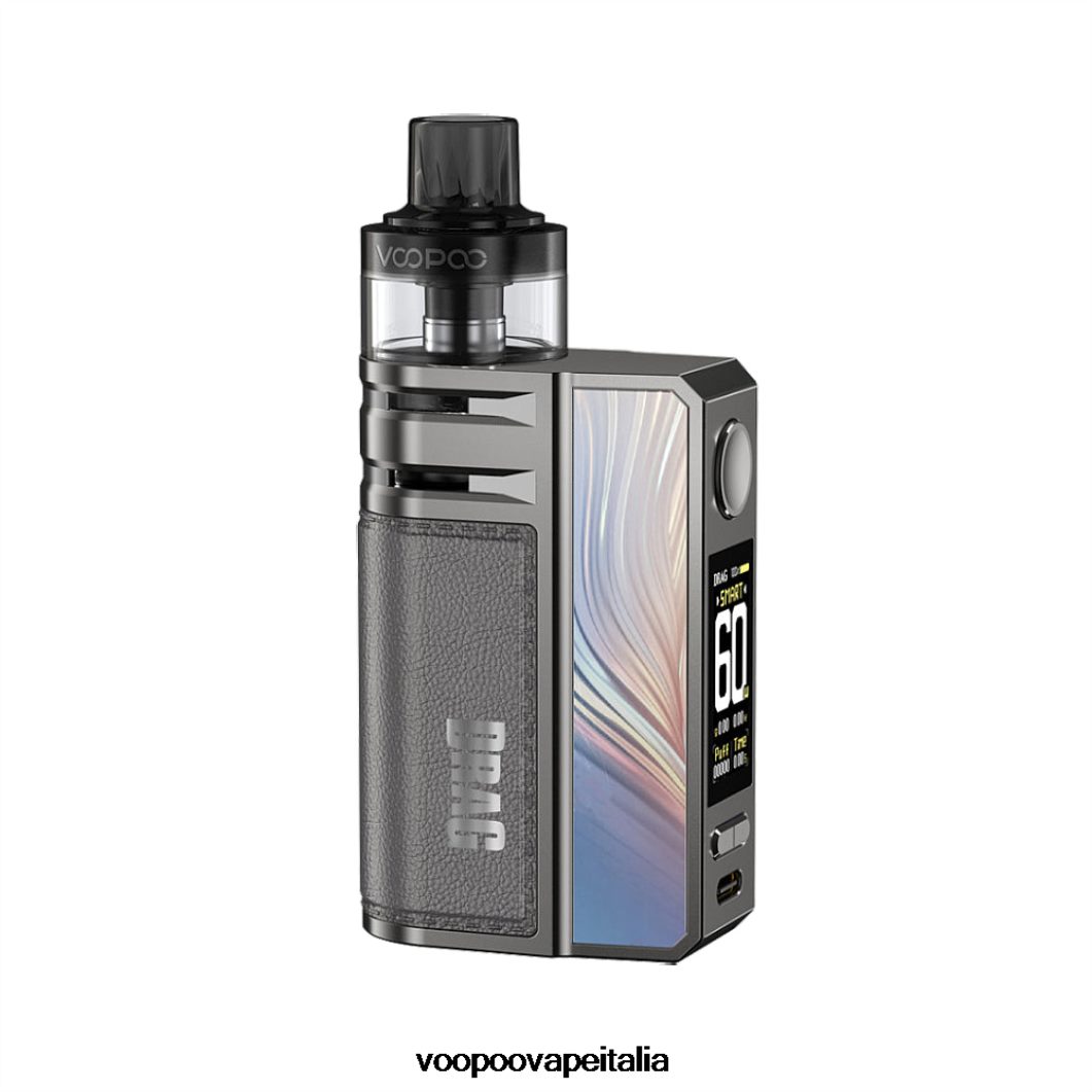 VOOPOO DRAG E60 kit cialda metallo grigio 8V00HN189 - Sigaretta Elettronica VOOPOO Drag