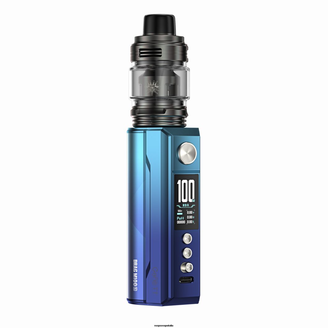 VOOPOO DRAG M100S dispositivo mod ciano e blu 8V00HN277 - VOOPOO Gene Sigaretta Elettronica