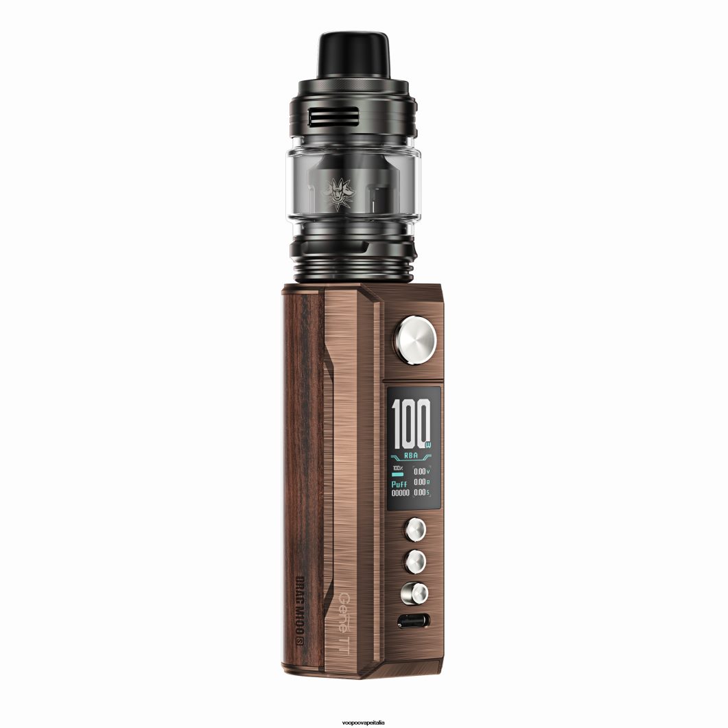 VOOPOO DRAG M100S dispositivo mod ottone antico e padouk 8V00HN275 - VOOPOO Sigaretta Elettronica Recensioni