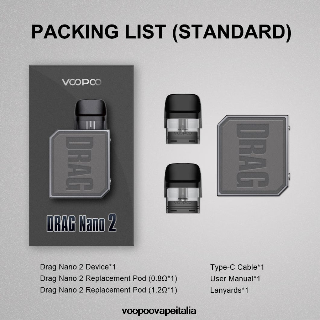 VOOPOO DRAG NANO 2 kit cialda tè verde 8V00HN152 - VOOPOO Sigaretta Elettronica