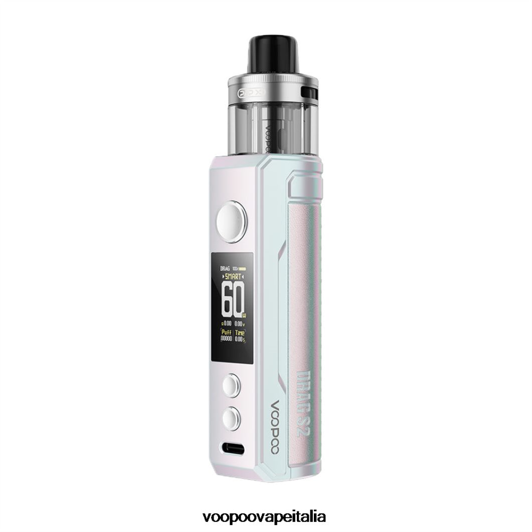 VOOPOO DRAG S2 kit mod.pod argento colorato 8V00HN256 - VOOPOO Sigaretta Elettronica Piccola