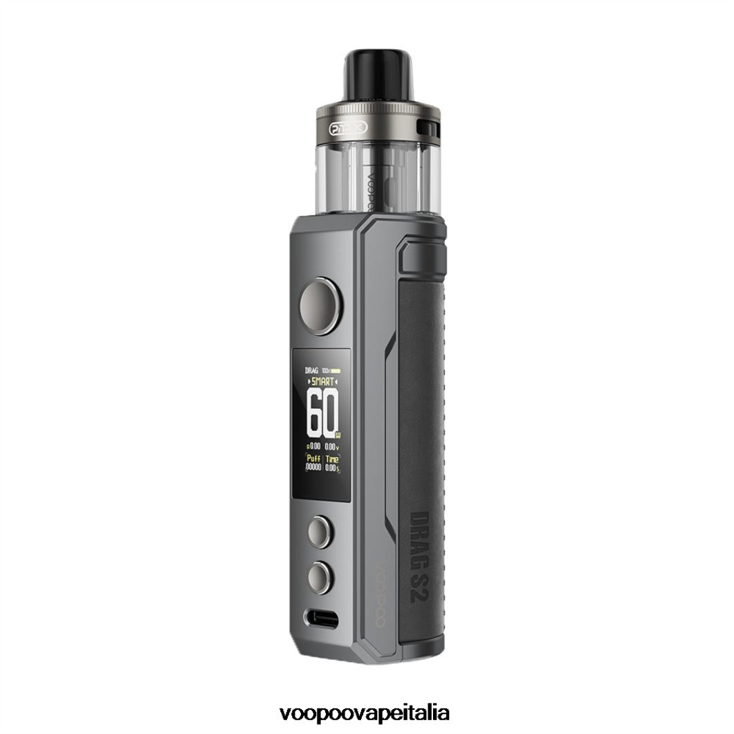 VOOPOO DRAG S2 kit mod.pod metallo grigio 8V00HN260 - VOOPOO Vape Italia