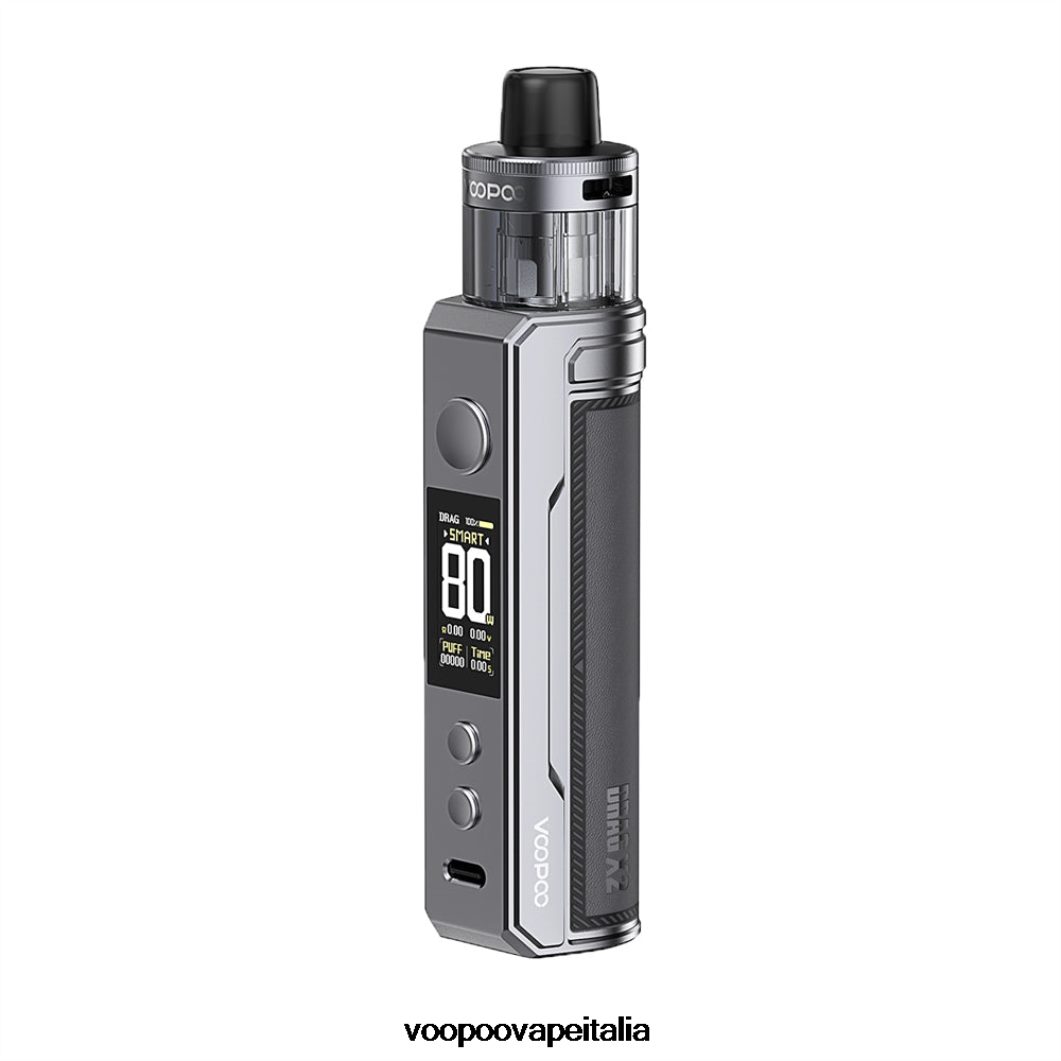 VOOPOO DRAG X2 capsula mod metallo grigio 8V00HN233 - VOOPOO Sigaretta Elettronica Prezzo
