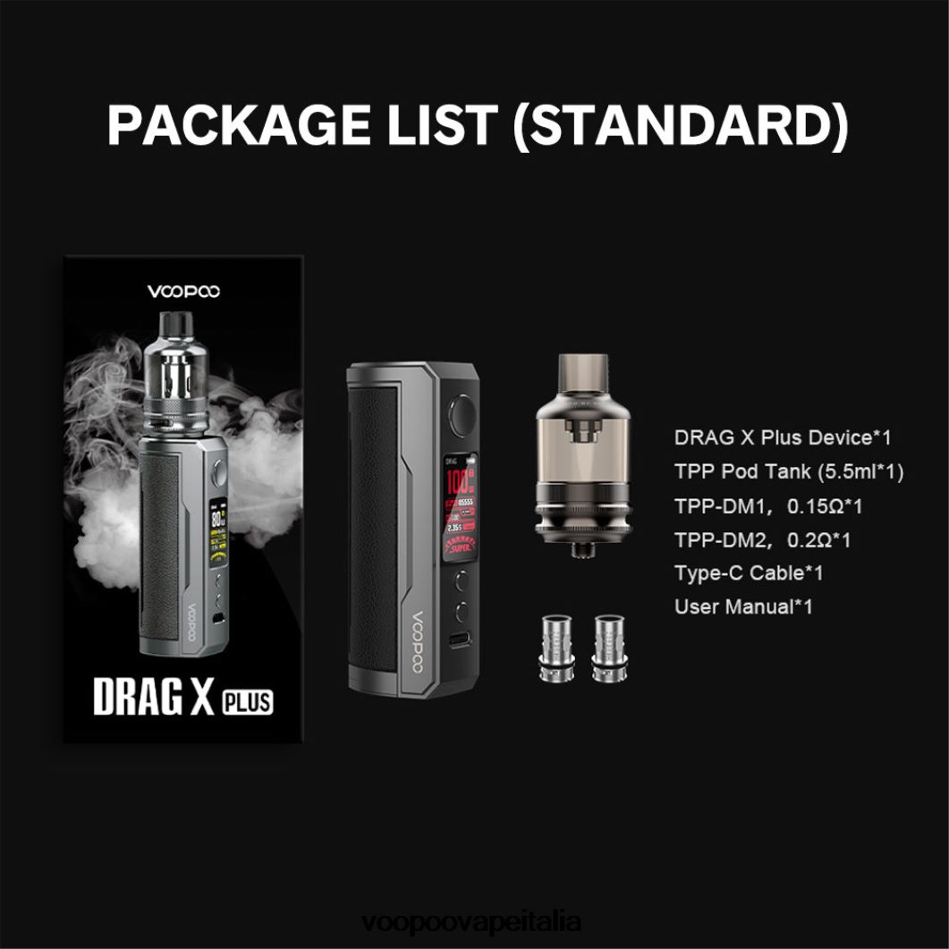 VOOPOO DRAG X PLUS kit classico 8V00HN294 - VOOPOO Sigaretta Elettronica Amazon