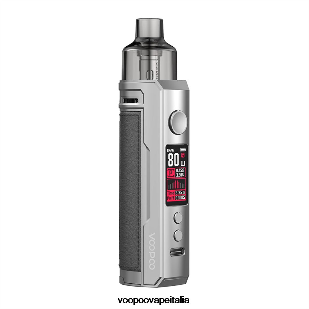 VOOPOO DRAG X kit mod.pod argento e grigio scuro 8V00HN180 - VOOPOO Vape Italia