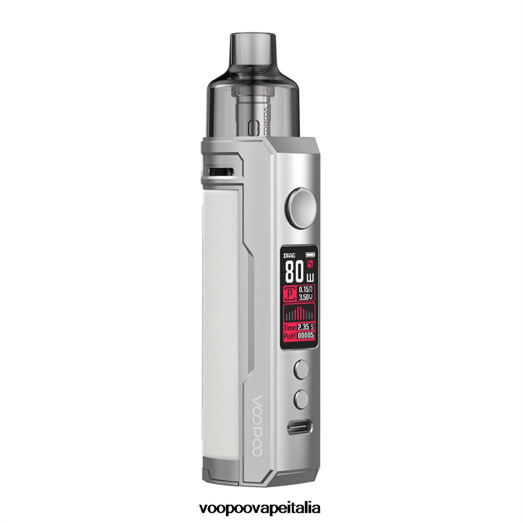 VOOPOO DRAG X kit mod.pod bianco argento 8V00HN177 - VOOPOO Gene Sigaretta Elettronica