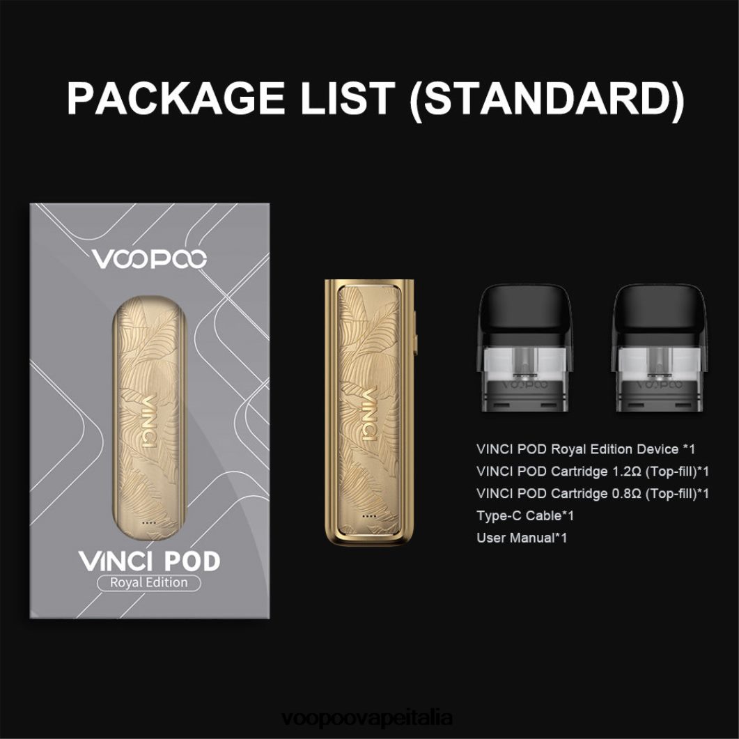 VOOPOO VINCI POD edizione reale foglia d'oro 8V00HN343 - VOOPOO Sigaretta Elettronica Prezzo