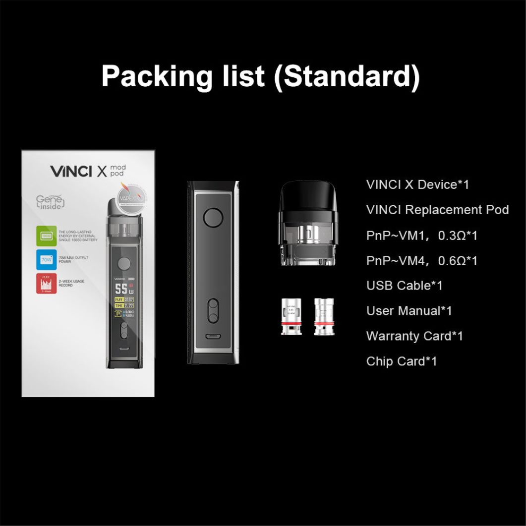 VOOPOO VINCI X kit pod mod fibra di carbonio 8V00HN346 - VOOPOO Sigaretta Elettronica Piccola